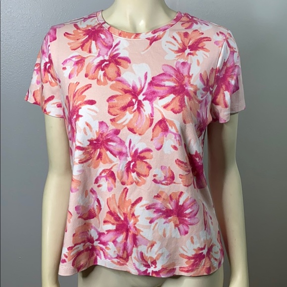 Studio Works Floral Tee Petite XL - Picture 1 of 6